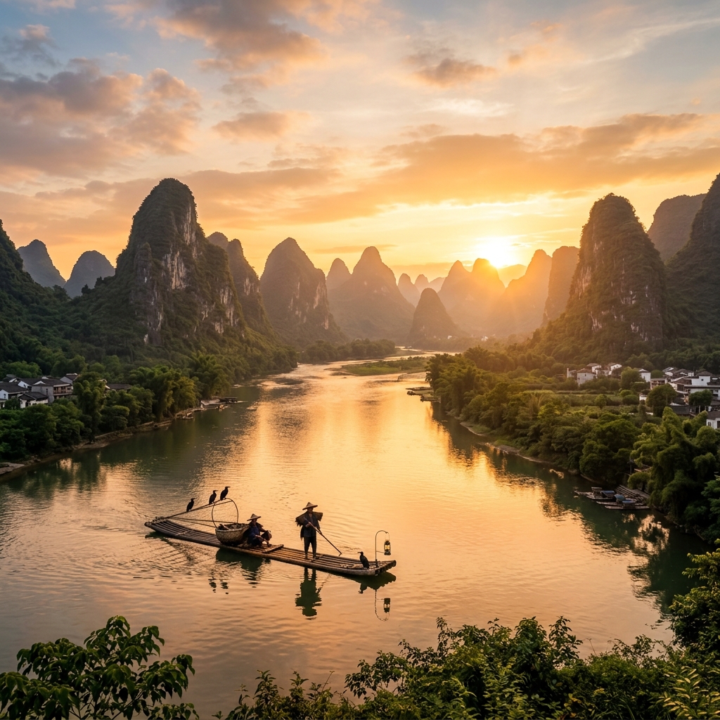 Guilin karst mountains